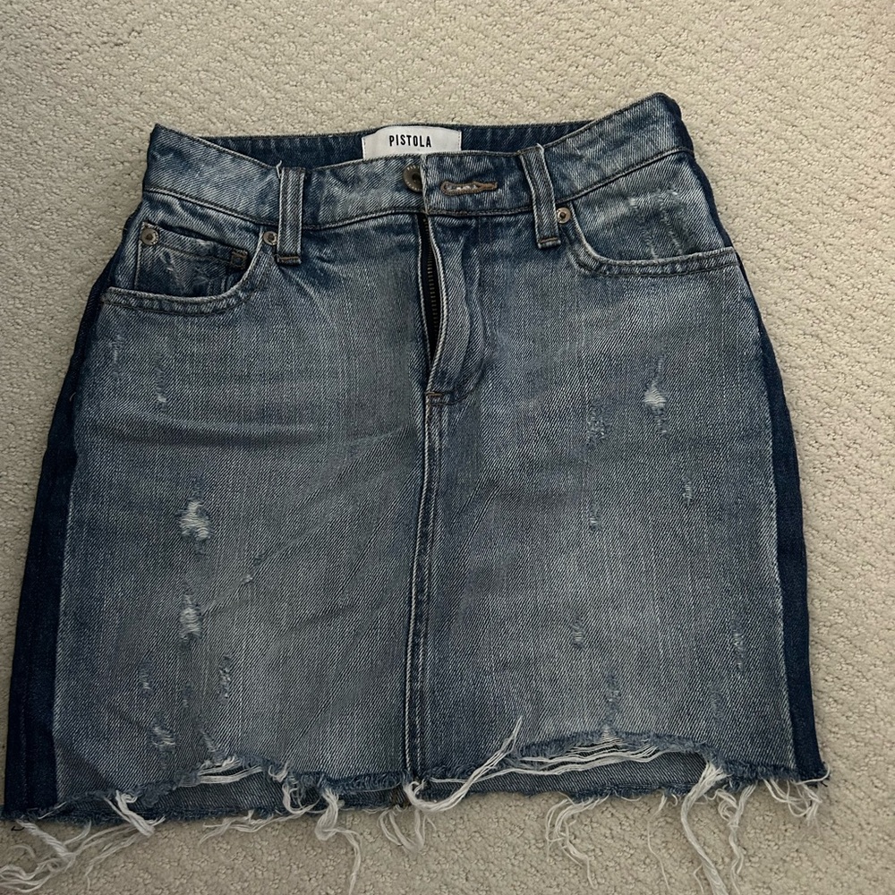 Pistola Blue Mini Pencil Skirt for Night Out